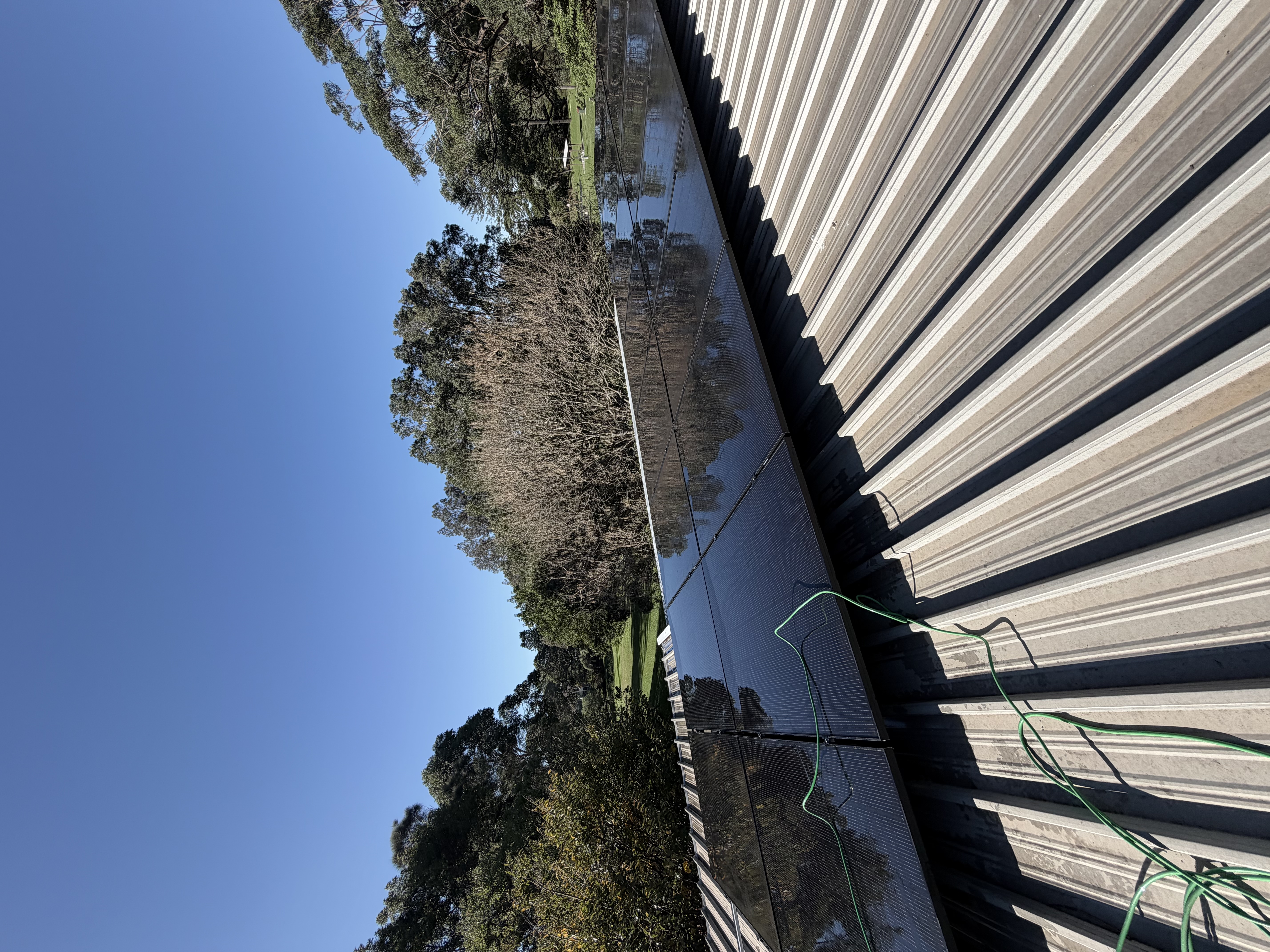 Solar panel cleaning with Illawarra escarpment