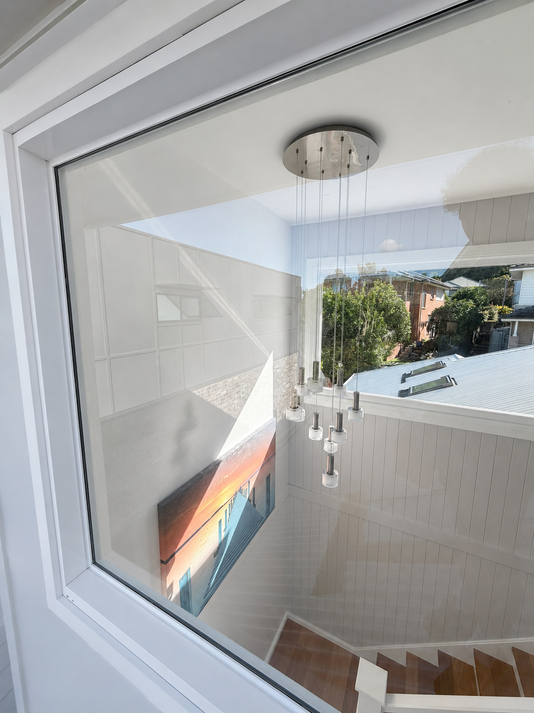 Interior window cleaning — crystal clear glass