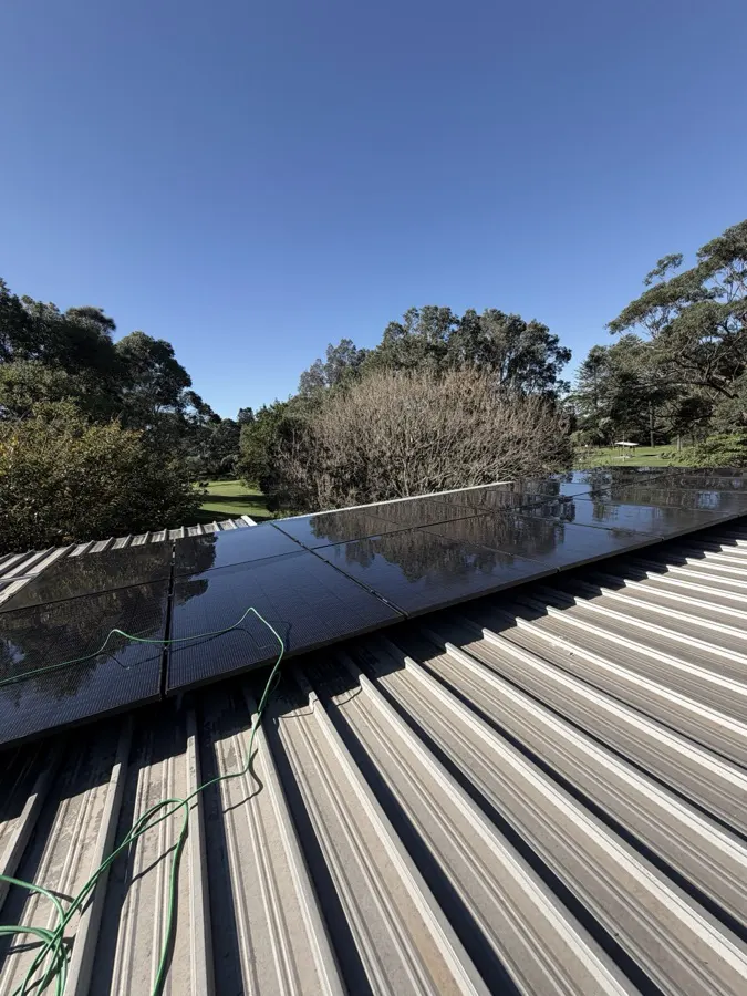 Solar panel cleaning — escarpment